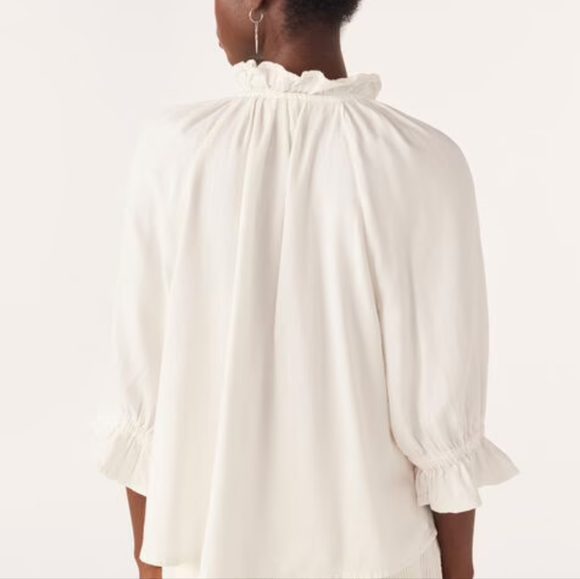 Ba&Sh Raco Ecru Ruffle Blouse - Picture 6 of 12